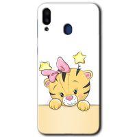 Galaxy M10 Kılıf HD Desen Baskılı Arka Kapak - Sevimli Kedi