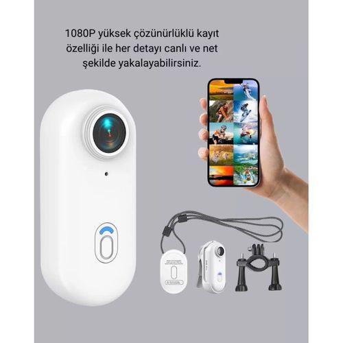 Kompakt 1080p Aksiyon Kamerası Suya Dayanıklı Wifi Ve 120° Geniş Açı