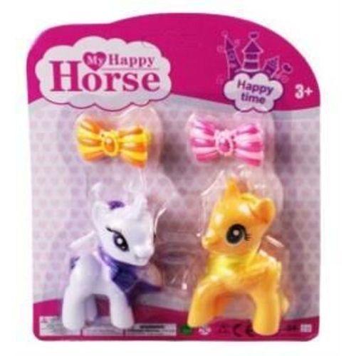 L-34-10 - PONY 2 Lİ FİGÜR SET TOKALI KARTELA