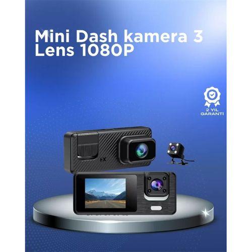 1080p 3 Kameralı Araç Dvr – Döngü Kayıt Ve Geri Görüş Özellikli