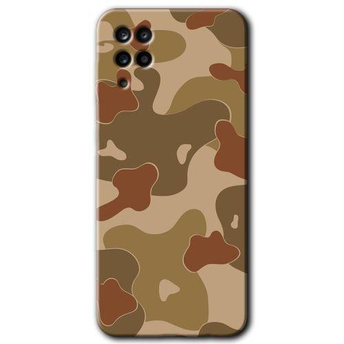 Galaxy A12 Kılıf HD Desen Baskılı Arka Kapak - Kamuflaj 10