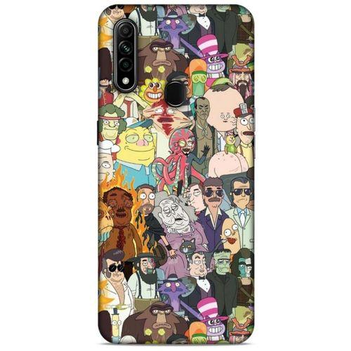Oppo A31 Uyumlu Kılıf Rick And Morty (33) Hybrid Kılıf Killer Rick