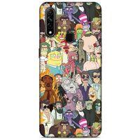 Oppo A31 Uyumlu Kılıf Rick And Morty (33) Hybrid Kılıf Killer Rick