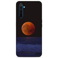 Lopard Oppo Realme 6 Pro Uyumlu Kılıf Gece'S (38) Neo Hybrid Kılıf Kızıl Ay