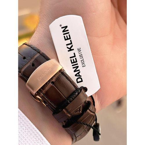 Daniel Klein Deri Kordon İç Kadran Fonksiyonları Aktif 3 Atm Suya Dayanıklı Erkek Kol Saati E14063-4