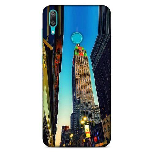 Huawei Y7 Prime 2019 Kılıf Dünya Mimarisi (6) Silikon Kılıf Empire State