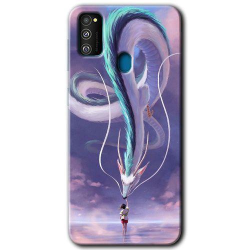 Potkal Hediye Fabrikası Samsung Galaxy M30s HD Baskılı Kılıf + 9D Tam Ekran Koruyucu - Dragon Snake