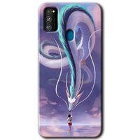 Potkal Hediye Fabrikası Samsung Galaxy M30s HD Baskılı Kılıf + 9D Tam Ekran Koruyucu - Dragon Snake