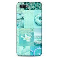 Oppo Rx17 Neo Uyumlu Kılıf Yeşil Delisi (36) Glitter Kılıf Tropikal orman yeşili
