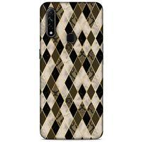 Mermer Desenli (2) Tema Kabı Bej Oppo A31 Kılıf