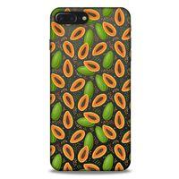 Frutix Papaya 01 Apple Iphone 8 Plus Kılıf Desenli Silikon