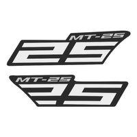 YAMAHA Yamaha Mt-25 Uyumlu Beyaz Yan Stıcker Set