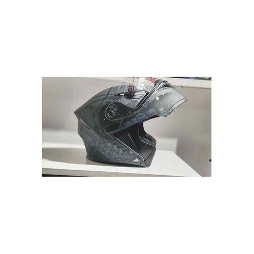 JK-20 Jk-20 Jk902 Çene Pedli Güneş Vizörlü Çeneden Açılır Kask [H-2 Grey ] Xl Beden