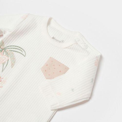 Bibaby Bibaby Biorganic Koala Jungle Uzun Kol Bebek Body 56969 Pembe