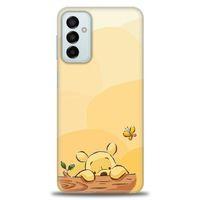 Samsung Galaxy M23 Kılıf HD Baskılı Kılıf - Winnie ve Kelebek + Tam Ekran Koruyucu