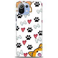Xiaomi Mi 11 Lite Kılıf HD Baskılı Kılıf - Dog + Tam Ekran Koruyucu