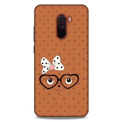 Lopard Xiaomi Pocophone F1 Uyumlu Kılıf Kediler (11) Tam Koruma Gözlük Yüz