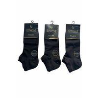 Livoni Dikişsiz Bambu Erkek Patik Çorap 3 Adet