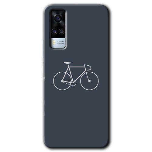 Vivo Y53s Kılıf HD Desen Baskılı Arka Kapak - Bike