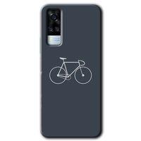 Vivo Y53s Kılıf HD Desen Baskılı Arka Kapak - Bike