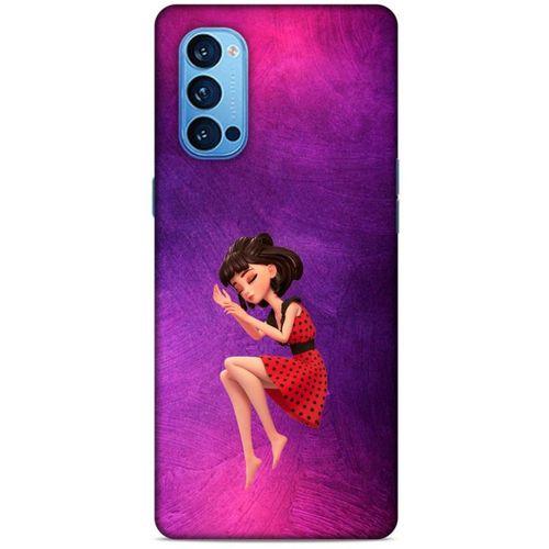 Oppo Reno 4 Pro Kılıf Depresyon (40) Fit Silikon Kılıf Kahverengi Beyaz