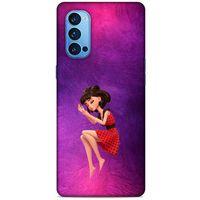Oppo Reno 4 Pro Kılıf Depresyon (40) Fit Silikon Kılıf Kahverengi Beyaz