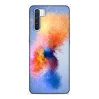 Oppo A91 Kılıf Color Splash Arka Kapak Silikon Koruma Full Koruyucu