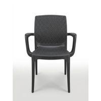 Mandella Maya Rattan Koltuk A Model Eko Antrasit