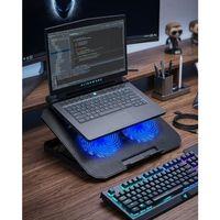 Çift Fanlı Sessiz Laptop Soğutucu 17 İnç Uyumlu Yükseltici Stand