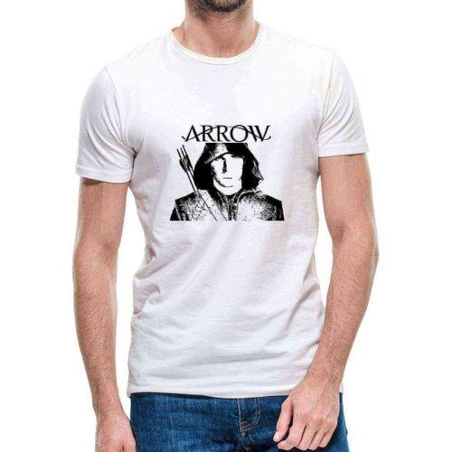 Arrow Black & White Erkek Beyaz Tshirt