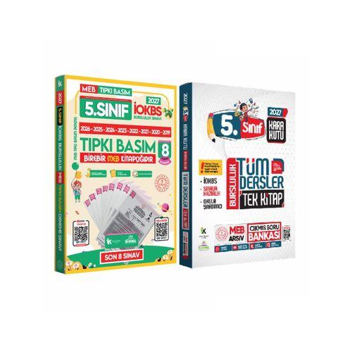 2027 5 Sınıf İOKBS PAKET 8li Tıpkı Basım/Tüm Dersler Tek Kitap Çözümlü Çıkmış Soru Bankası 2li Set
