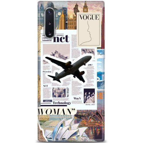 Samsung Galaxy Note 10 Kılıf HD Baskılı Kılıf - Net Woman + Tam Ekran Koruyucu