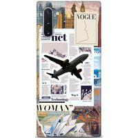 Samsung Galaxy Note 10 Kılıf HD Baskılı Kılıf - Net Woman + Tam Ekran Koruyucu