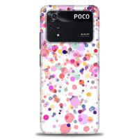 Xiaomi Poco M4 Pro 4G Kılıf HD Baskılı Kılıf - Renkli Benekler + Tam Ekran Koruyucu