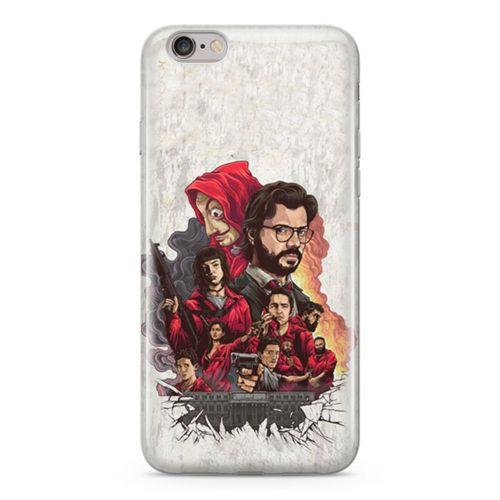 Apple iPhone 6 Plus - 6S Plus Kılıf La Casa De Papel Arka Kapak Koruma Desenli Full Koruyucu