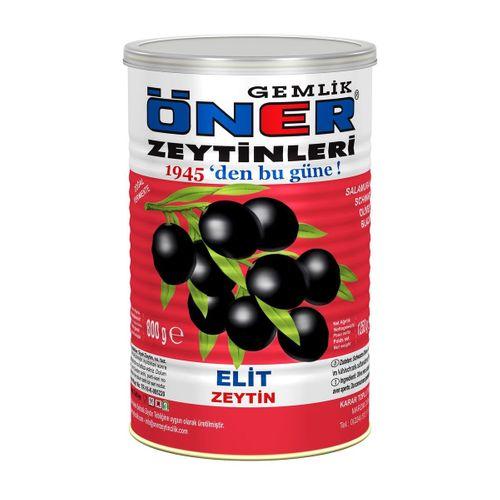 Öner Elit Siyah Zeytin Doze 800 Gr.