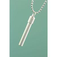 Kapsül Model Metal Gümüş Renk Kadın Kolye