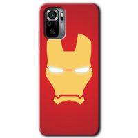 Redmi Note 10 Kılıf HD Desen Baskılı Arka Kapak - İronMan + Kırılmaz Cam