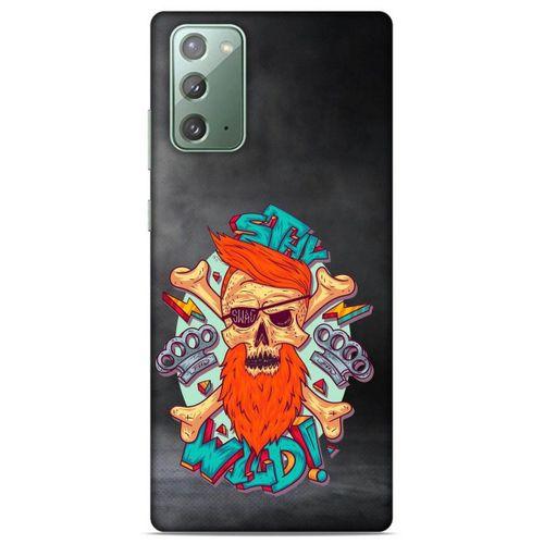 Lopard Samsung Galaxy Note 20 Uyumlu Kılıf Tattoo's (33) Hybrid Kılıf Stay Wild