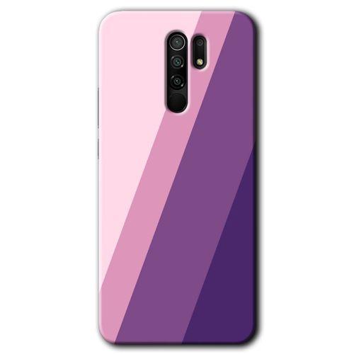 BeRa Aksesuar Xiaomi Redmi 9 Kılıf Baskılı Kapak - Oblique +Tam Kaplayan Mat Seramik