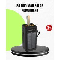 Güneş Enerjili Powerbank Dijital Göstergeli Taşınabilir Güç Kaynağı