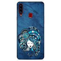 Lopard Samsung Galaxy A20s Uyumlu Kılıf Sürreal Yüzler ♀ (35) Fit Design Kılıf Baskılı