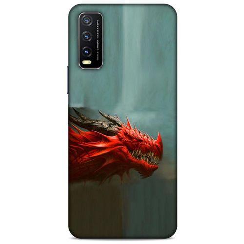 Xiaomi Redmi 9T Kılıf Dragons (17) Tasarım Kılıf Siyah Boynuzlu Ejderha