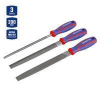 WORKPRO WP201702 3 Parça 200mm Ağır Hizmet Tipi Metal Eğe Seti