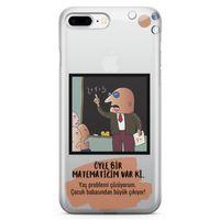 Apple iPhone 7 Plus Kılıf Caps Matematik Arka Kapak Koruma Desenli Full Koruyucu