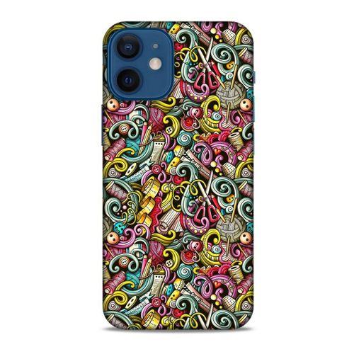 Graffitix (46) Desenli Silikon Kapak Apple iPhone 12 Mini Kılıf