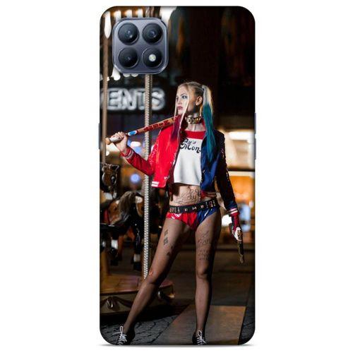 Huawei P40 Lite Uyumlu Kılıf Harley Quinn (24) Darbe Emici Kılıf Kiraz kırmızısı