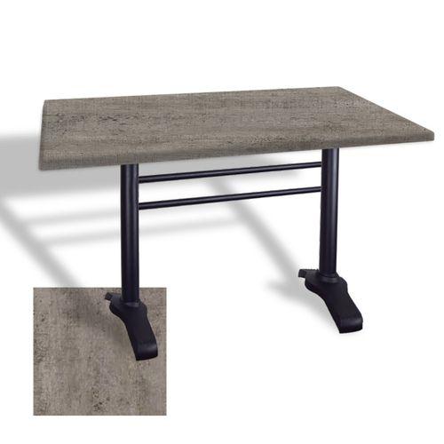 Dockers Çipa 3010 Döküm Ayak Masa 80x120 cm - (Werzalit, Wermodin ve Allzalit Tabla) - Kahve Oxid