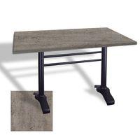 Dockers Çipa 3010 Döküm Ayak Masa 80x120 cm - (Werzalit, Wermodin ve Allzalit Tabla) - Kahve Oxid