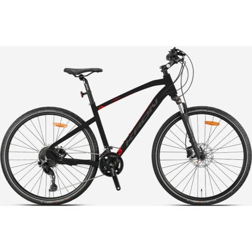 Kron TX500 Hidrolik Disk 28 Jant 20 Vites Cues Trekking Bisiklet Mat Siyah-Füme Kırmızı 46 cm
